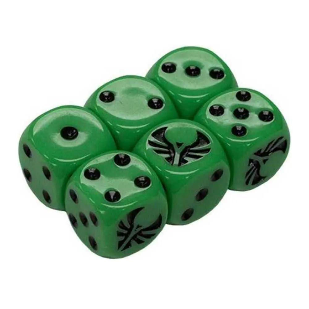 GALE FORCE NINE GALE FORCE NINE Star Trek Away Missions Romulan Faction Dice Set 6pcs — product photo