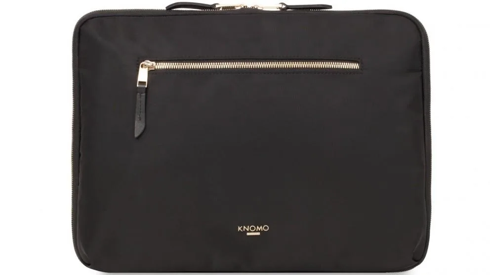 Knomo Mayfair Knomad 10.5 inch tech organiser in nylon, zip closure, front RFID pocket
