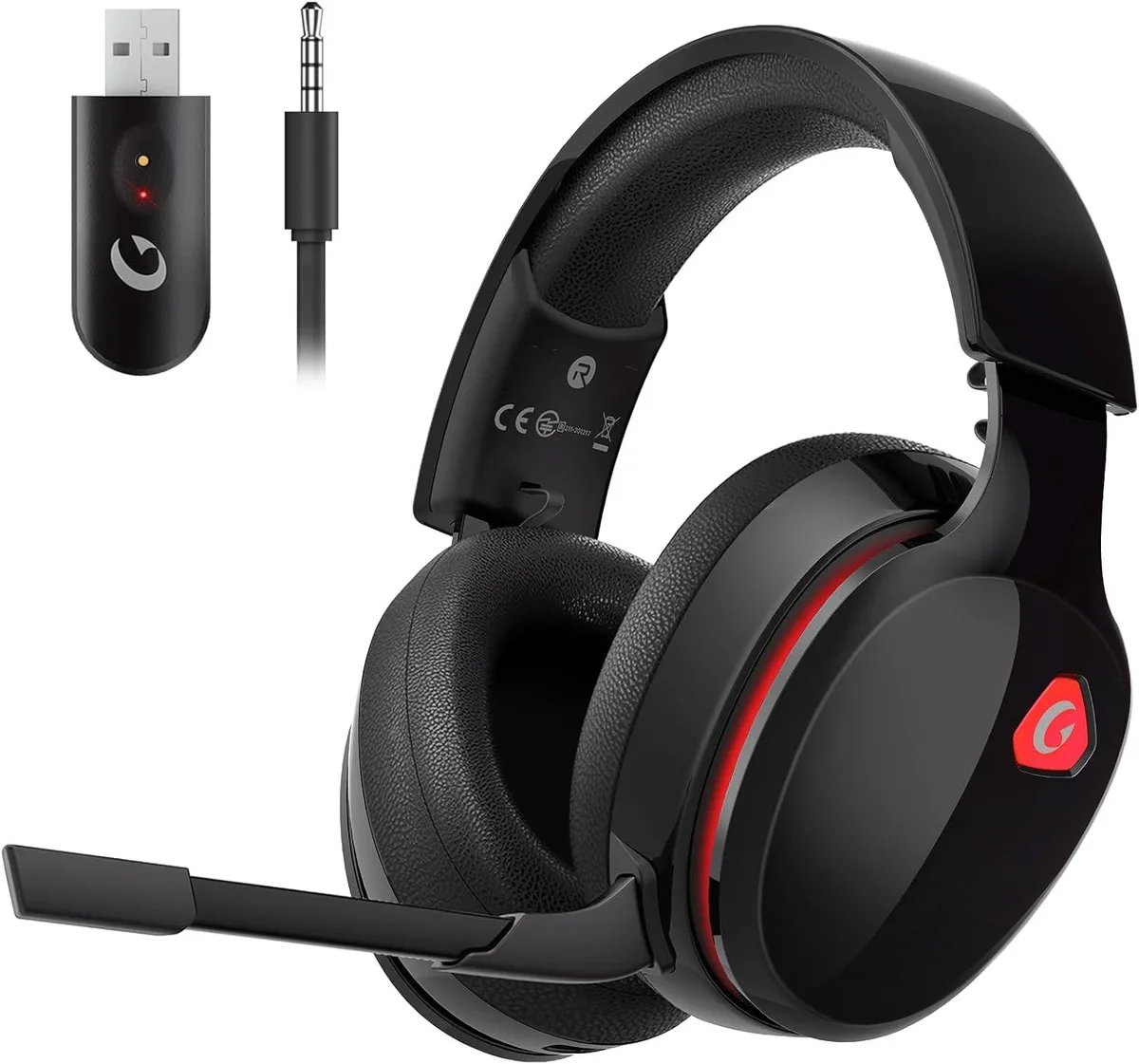 BFKK BFKK Captain 300 Wireless Gaming Headset Black/Red — product photo