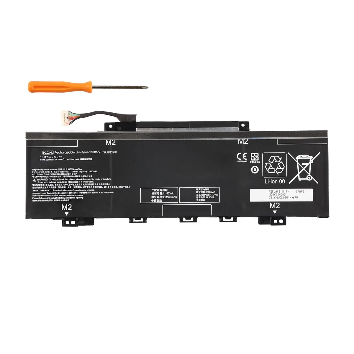 KingSener KingSener PC03XL 43.3Wh 11.55V laptop battery — product photo
