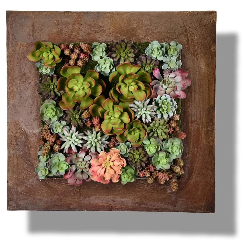 Vandue Corporation Vandue Corporation Wall Galvanized Steel Succulent Planter Rust Zinc 16 Pocket — product photo