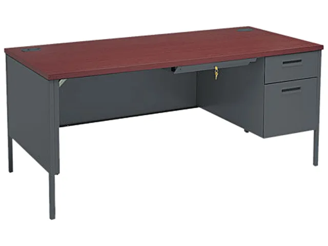 HON HON P3265RNS Metro Classic Right Pedestal Desk 66" office furniture — product photo