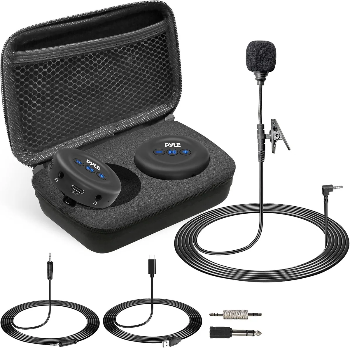 Pyle Pyle PDWMU20 Wireless Audio Transmitter Receiver 3.5mm RCA 30-50m — product photo