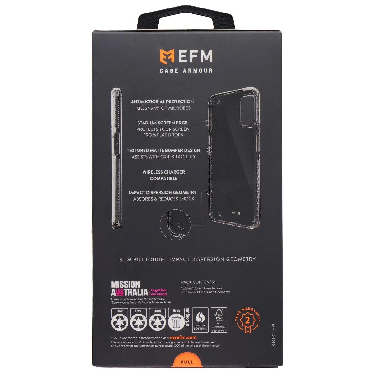 EFM EFM Zurich Series Gel Case for OPPO A52 / A72 Clear — product photo