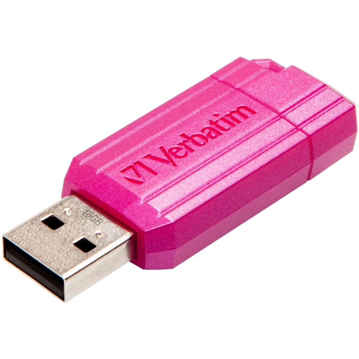 VERBATIM VERBATIM 49067 PinStripe USB 2.0 16GB flash drive Hot Pink — product photo