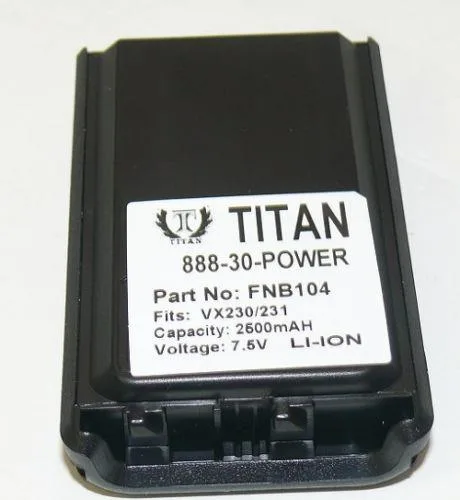 BatteryJack inc. BatteryJack inc. FNB-V104Li 7.5V 2200mAh Li-ion battery for Yaesu Vertex VX-230 VX-231 two-way radio — product photo