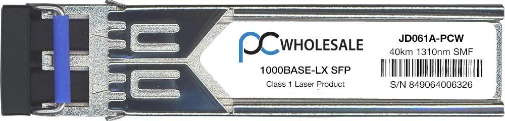PC Wholesale PC Wholesale JD061A 1000BASE-LX SFP Transceiver 1310nm 40km — product photo