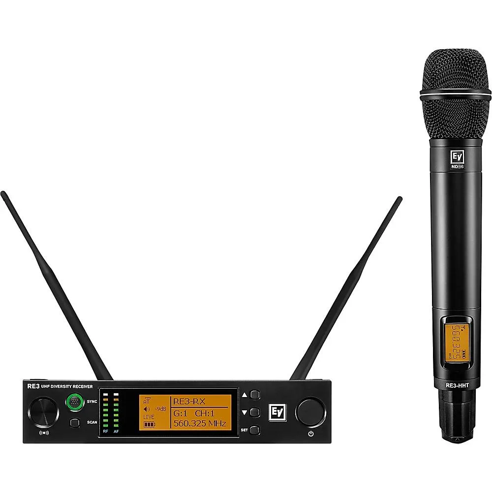 Electro-Voice Electro-Voice RE3 Wireless Handheld Set ND86 488-524 MHz — product photo