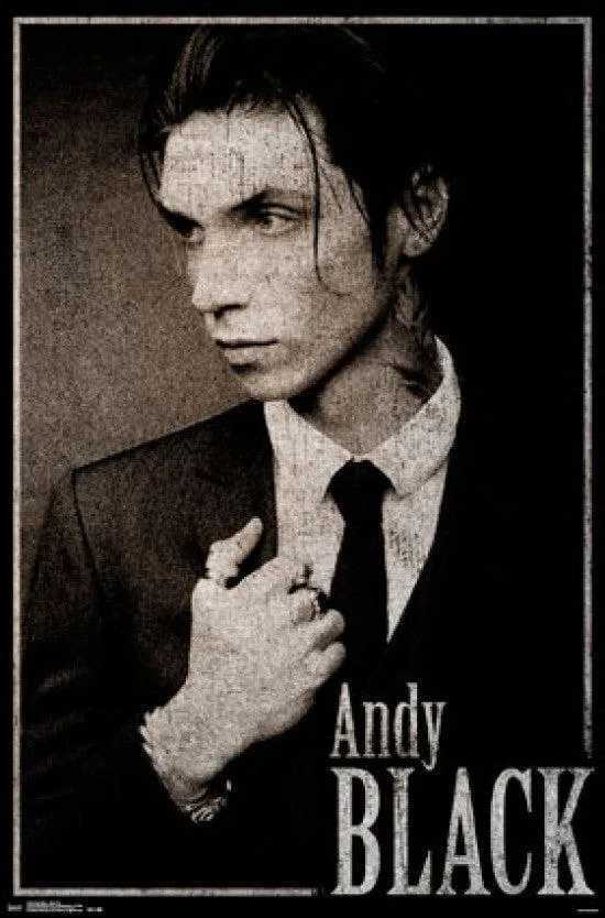 Andy Black Black Tie poster print 22 x 34 inches on heavy paper