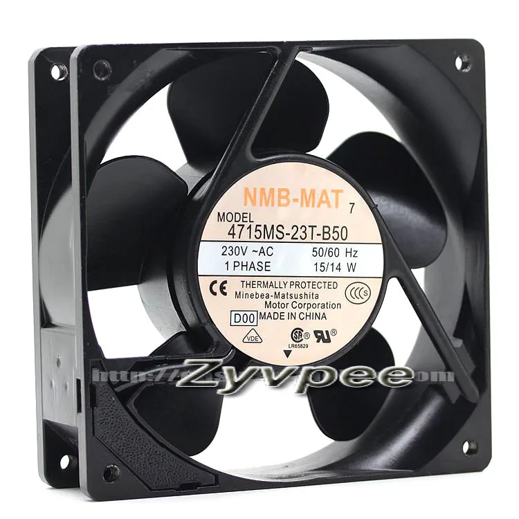 Zyvpee Zyvpee 4715MS-23T-B50 120x38mm 230V AC axial case fan — product photo