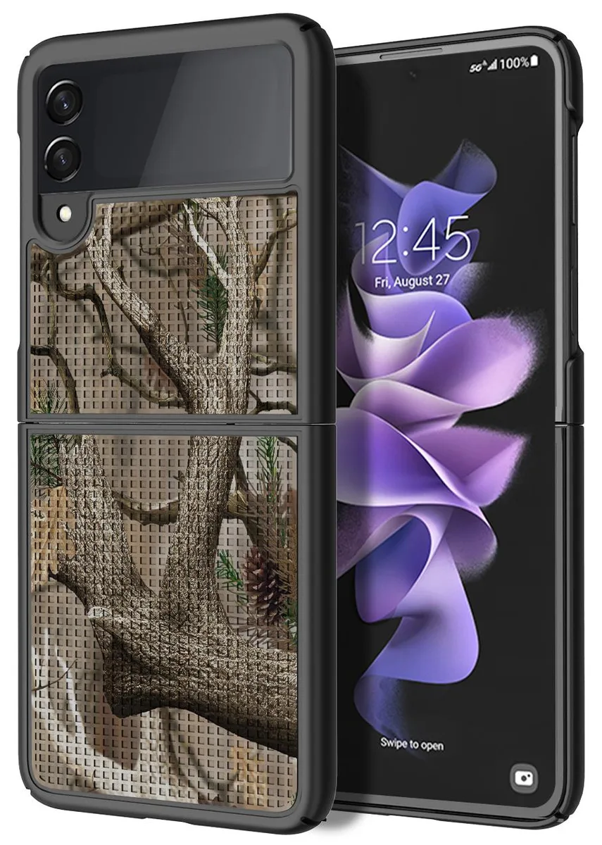 Nakedcellphone Nakedcellphone Textured Grid Case Slim Protective Cover for Samsung Galaxy Z Flip 3 5G (SM-F711, 2021) — product photo