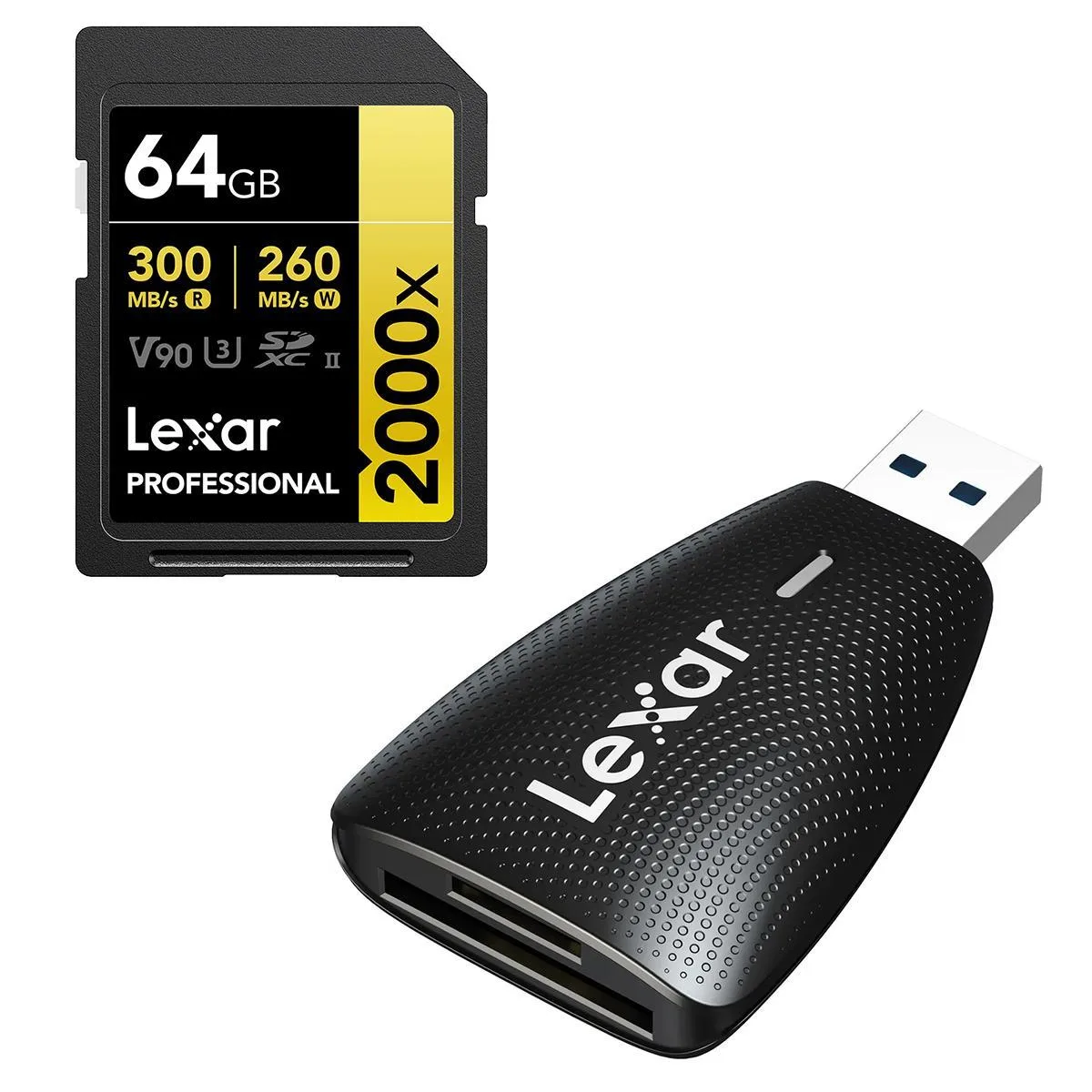Lexar Lexar GOLD Professional 2000x 64GB UHS-II SDXC memory card — product photo