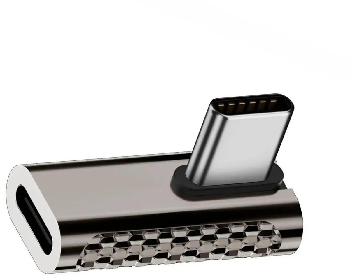 Vszerda Vszerda USB4 Type C Male to Female Right Angled 20Gbps 100W 8K Adapter — product photo