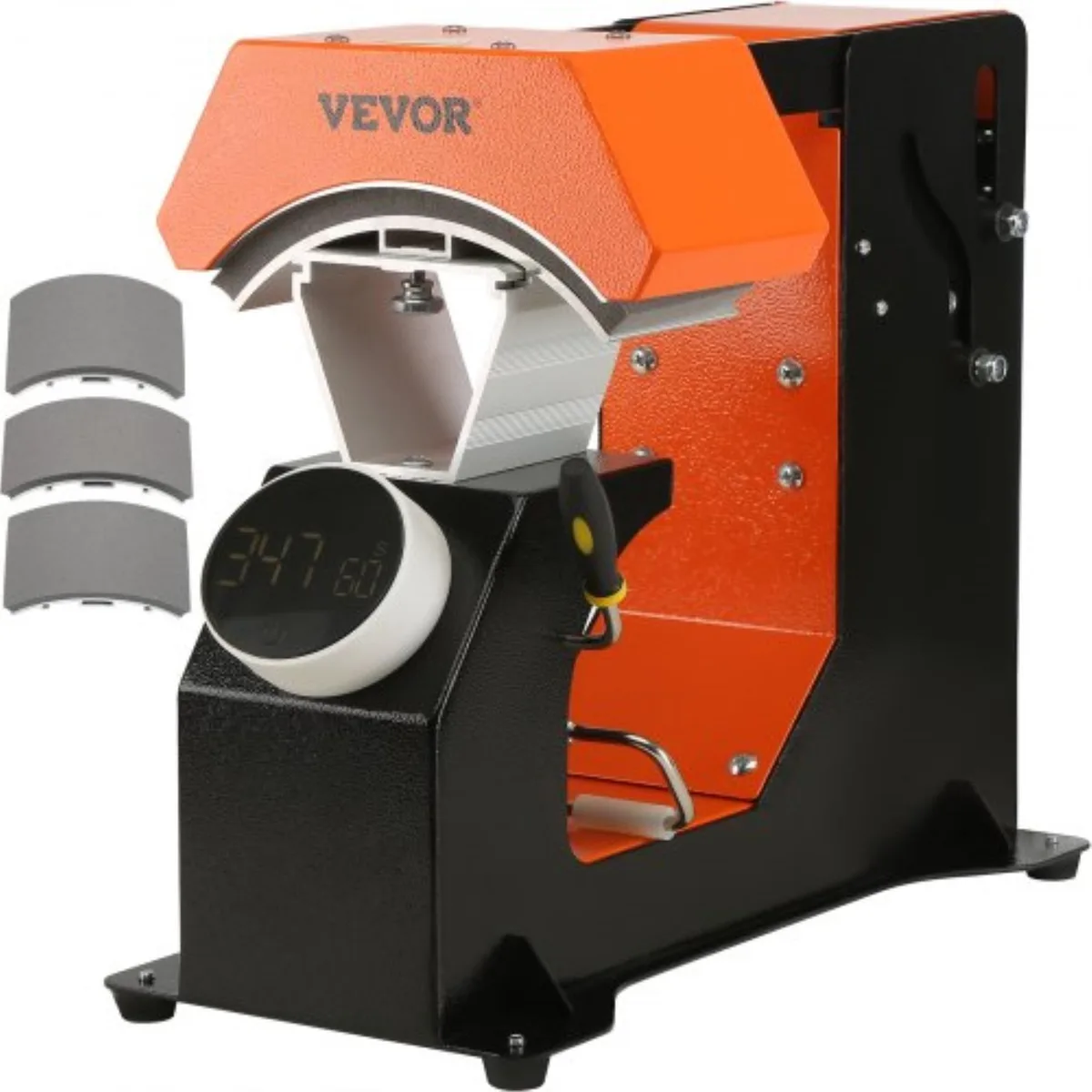VEVOR VEVOR F136 Auto Hat Heat Press 350W 110V 6.41×3.15in 3 Pads — product photo