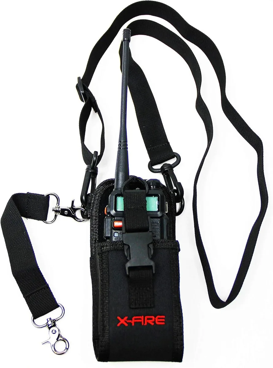 X-FIRE Radio Strap 62" Shoulder Belt Holster w/Anti-Sway Strap — product photo