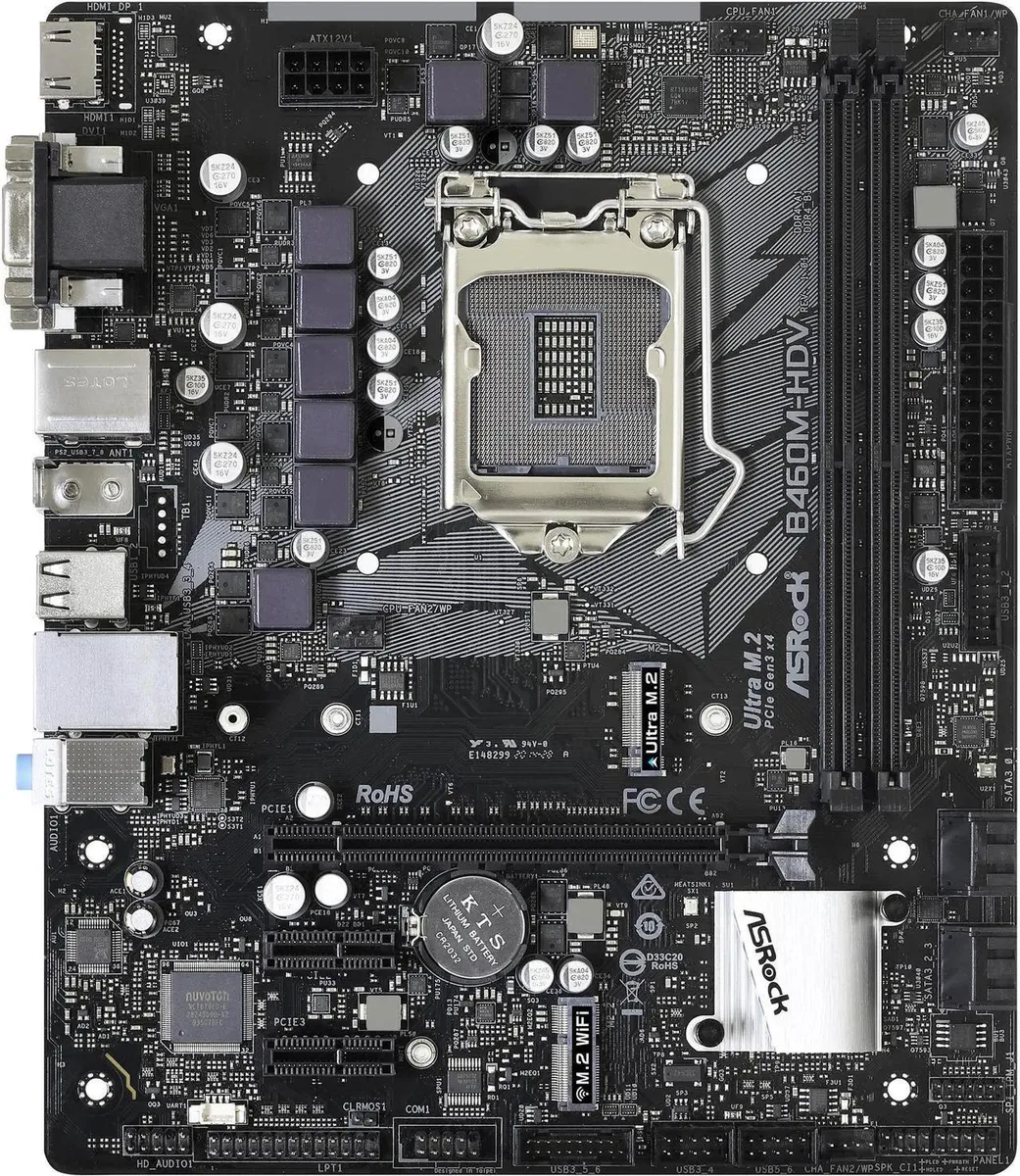 ASRock ASRock B460M-HDV LGA 1200 Intel motherboard — product photo