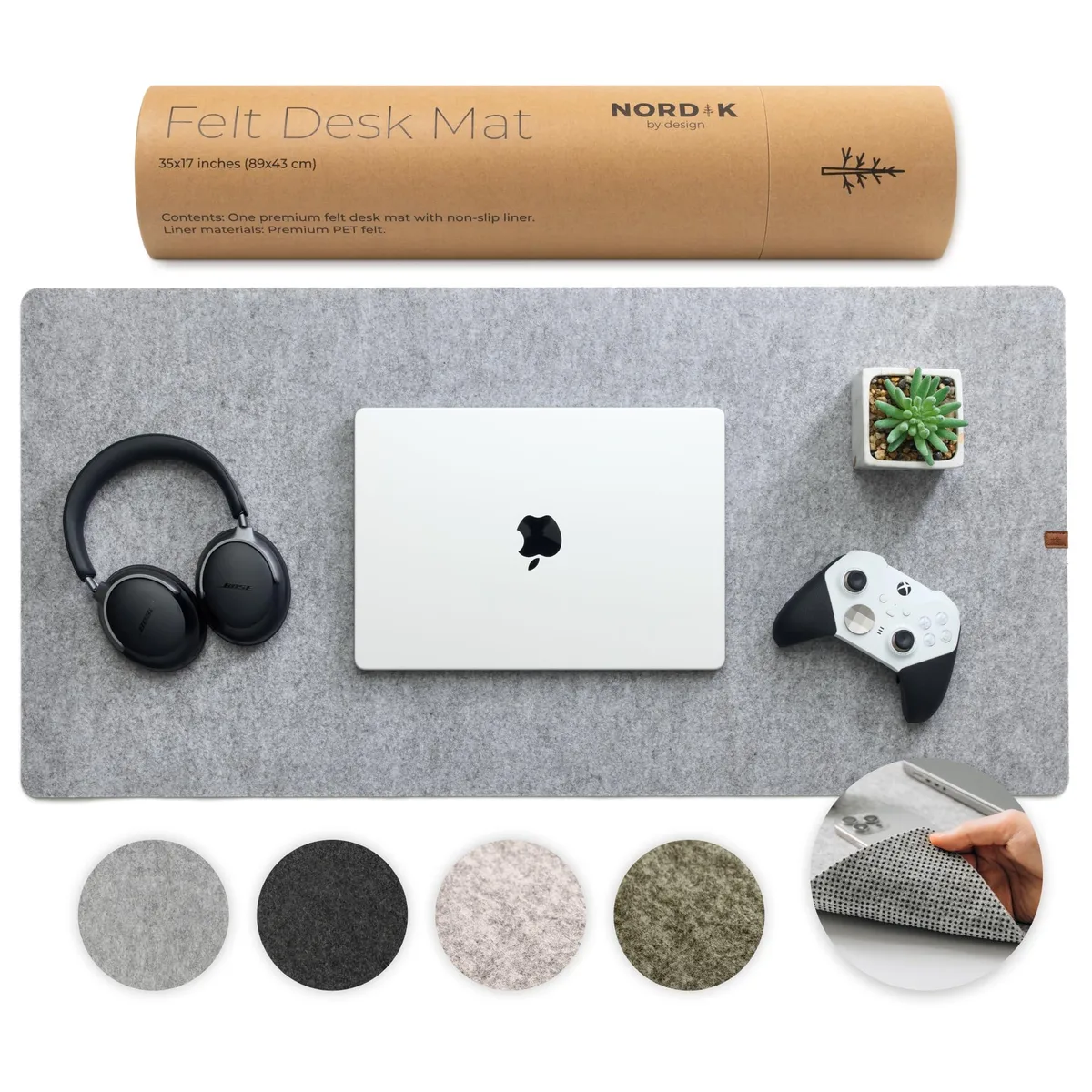  Keychron NBD-FM-M Felt Desk Mat Marle 35 x 17 inch — product photo
