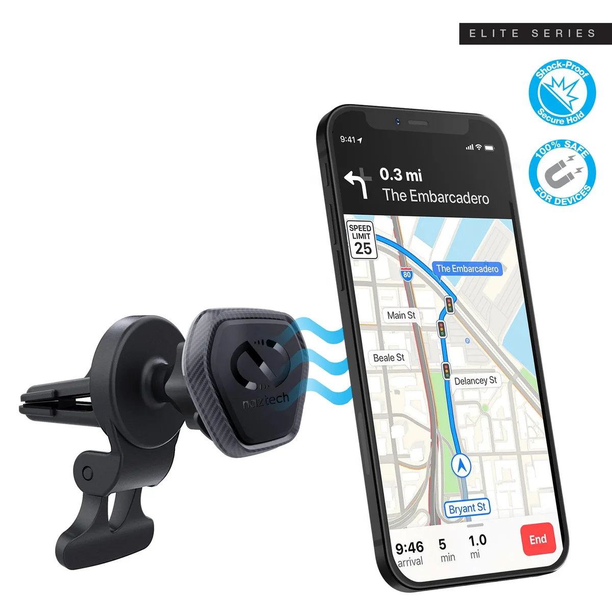 Naztech Naztech MagBuddy Elite Vent Mount Black 15477 — product photo