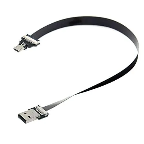 Fervit Fervit USB 2.0 Type-A to Micro USB 5Pin Flat Slim FPC Cable 100cm — product photo