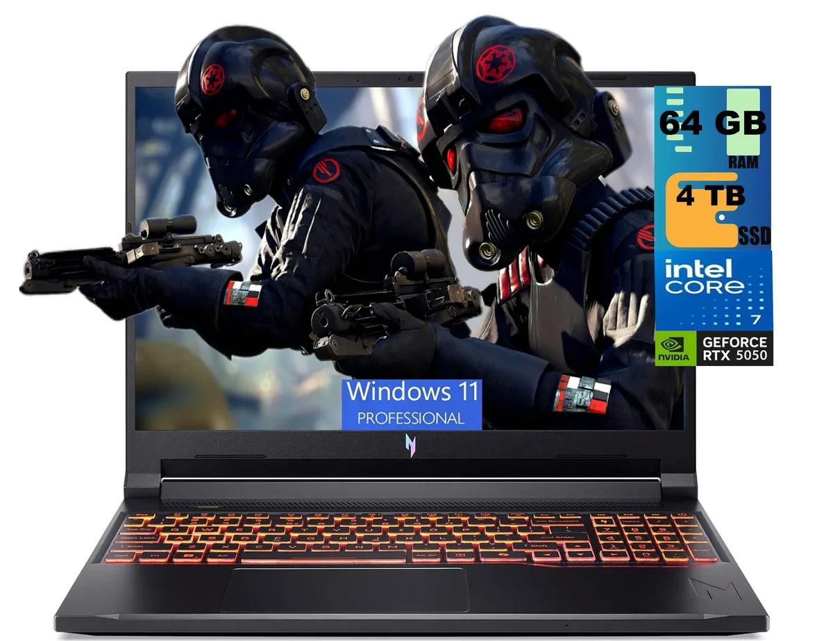 Acer America Acer America Nitro V 16 gaming laptop 16 180Hz Core 7 240H RTX 5050 16GB 512GB — product photo