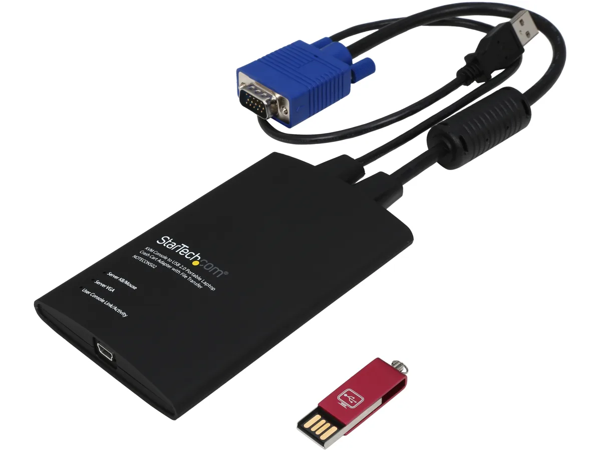 STARTECH STARTECH NOTECONS02 KVM Switch USB 2.0 1920x1200 60Hz VGA — product photo
