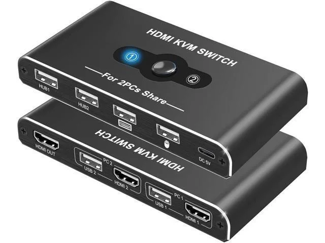 LORDWORLD LORDWORLD 2-Port HDMI KVM Switch 4K@60Hz 4 USB Devices — product photo