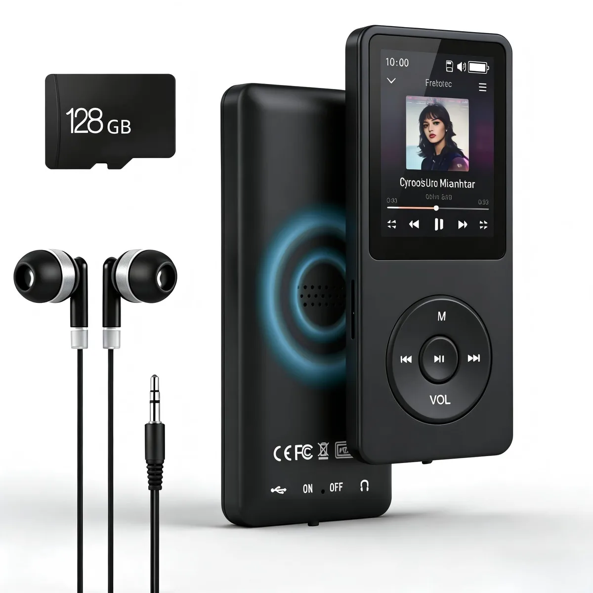  YouthCity MP-BRYST 128GB MP3 Player Bluetooth 5.2 1.8 — product photo