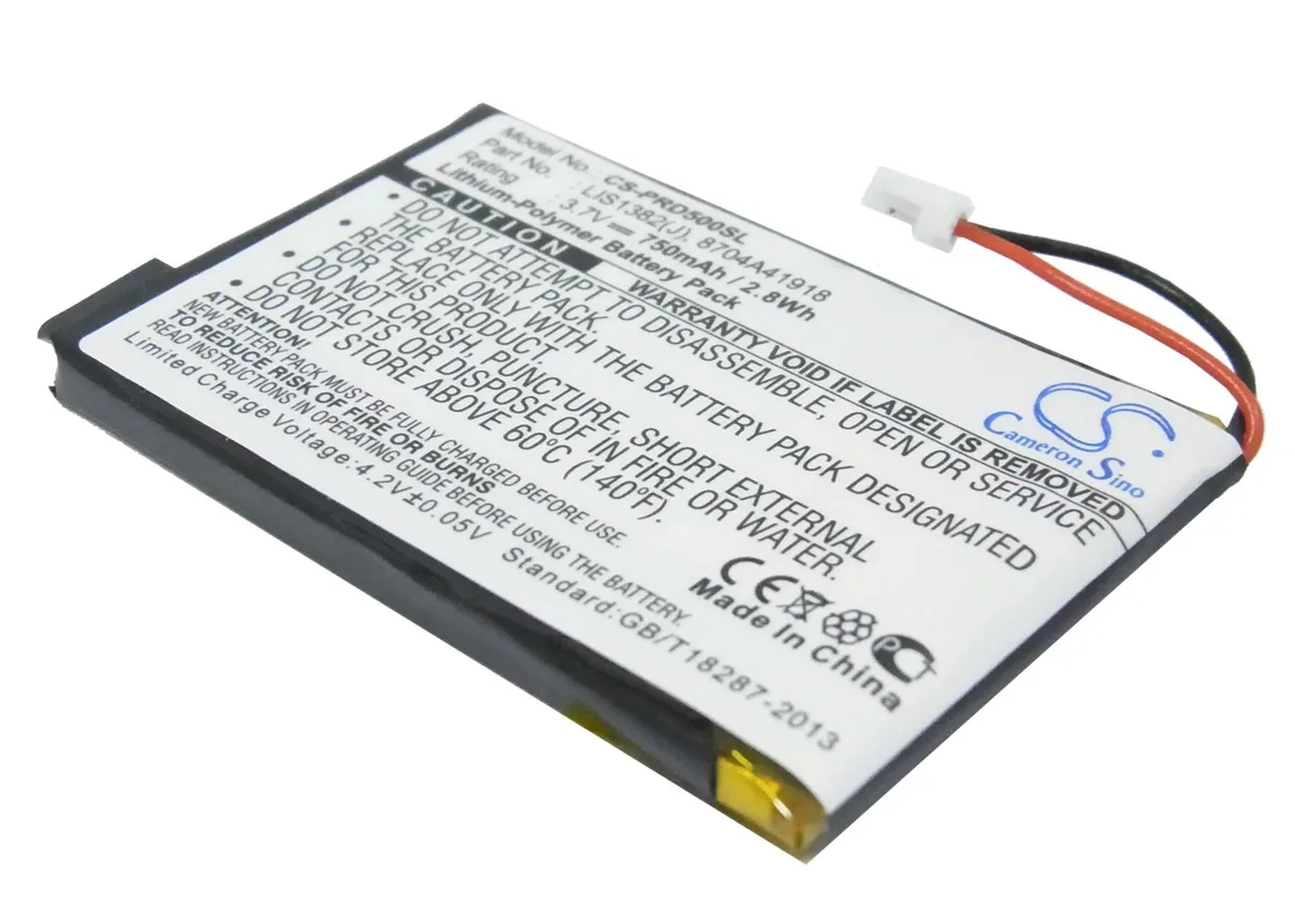 Rectangular silver battery pack with connector ribbon