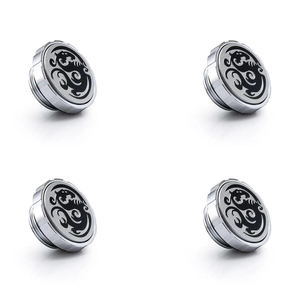 Bitspower Bitspower Artemis Silver Shining Stop Fitting with Magnetic Logo 4 Pack — product photo