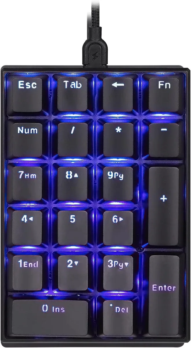 CELUX CELUX 21-Key Mechanical Numeric Keypad Blue Switch Wired graphics tablet — product photo