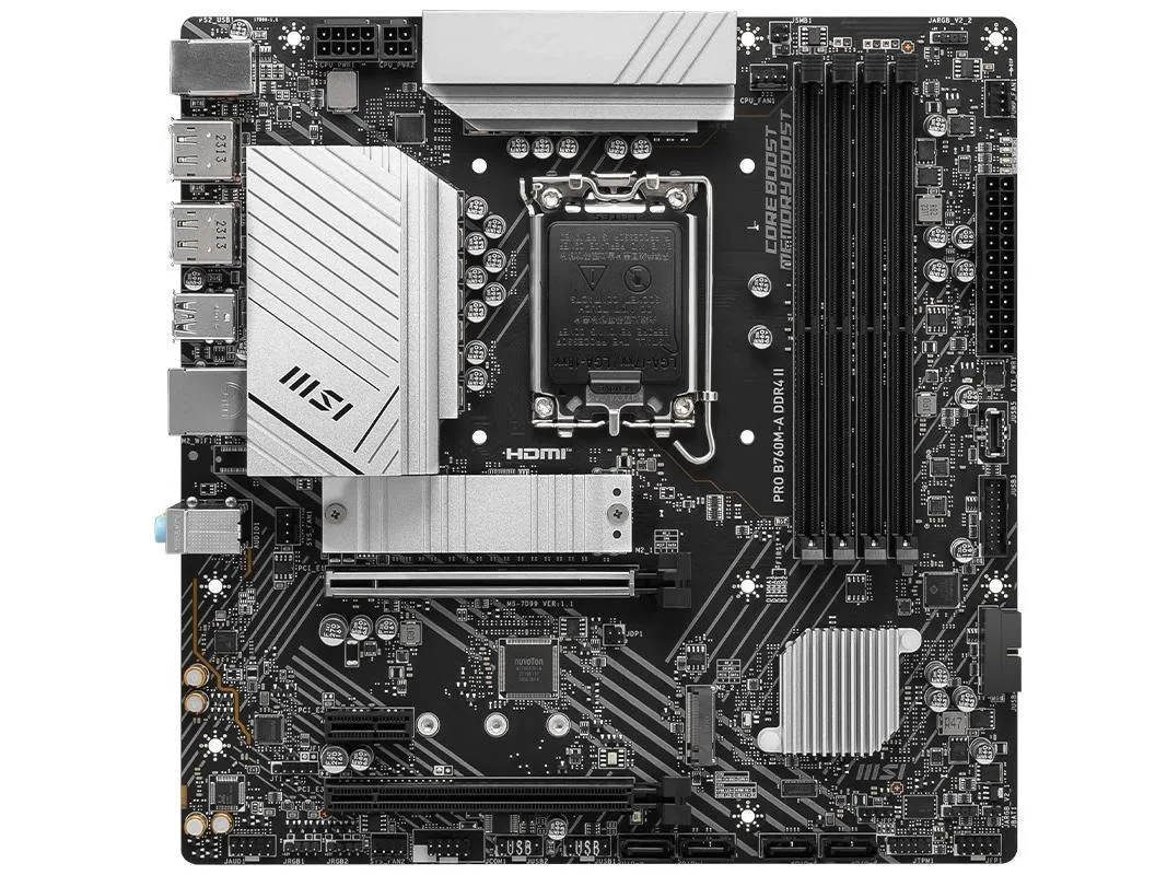 MSI MSI PRO B760M-A DDR4 II Intel motherboard — product photo