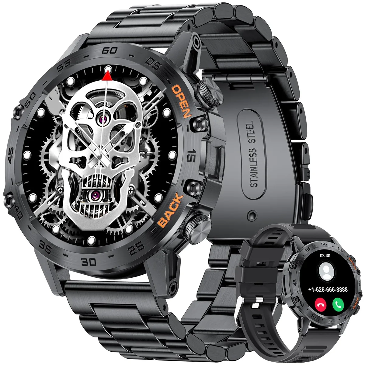 SUNKTA BW1846A 1.39" Smart Watch Black 5ATM 100 Sports Modes — product photo
