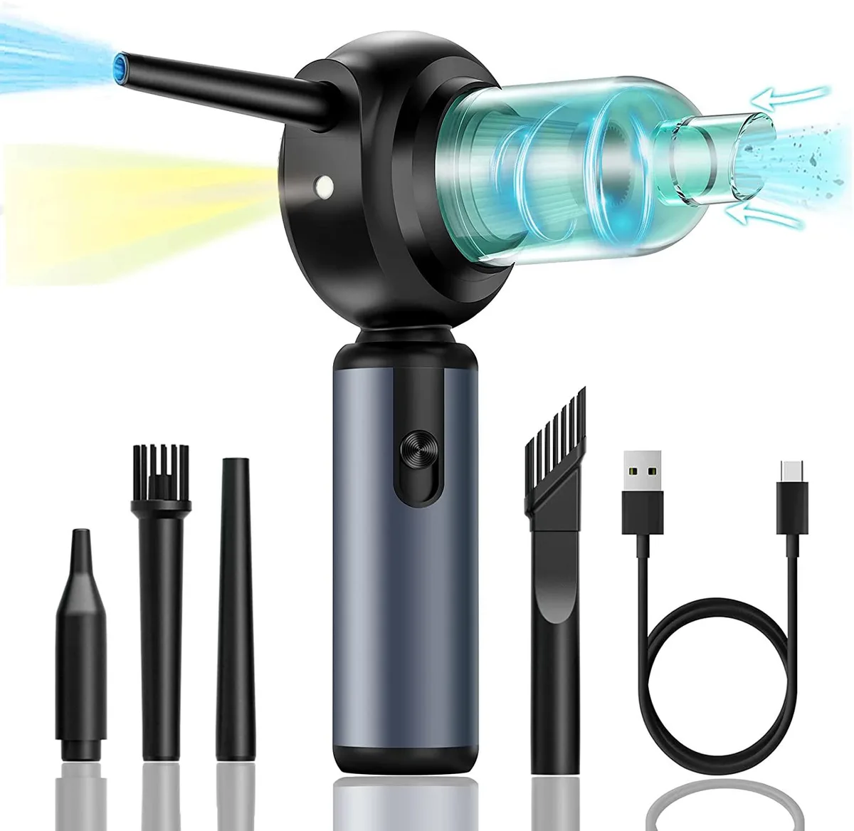 Corn Electronics Corn Electronics Electric Air Duster 50000RPM 2-in-1 Black — product photo