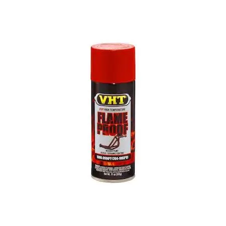 Aerosol can of VHT flameproof coating in flat red finish 11 oz