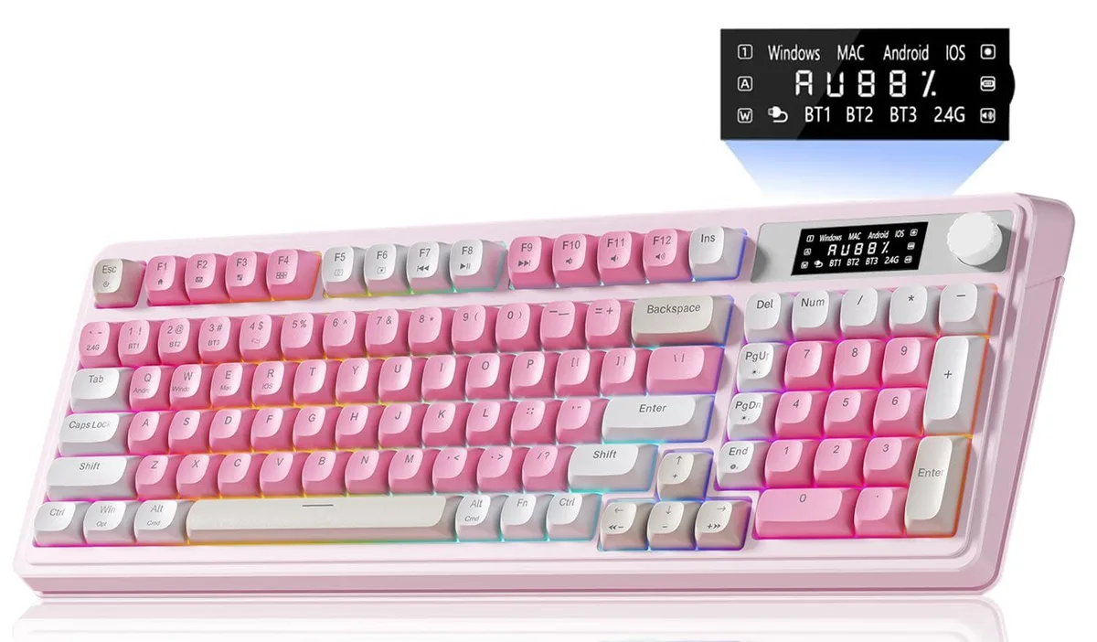 Vszerda Vszerda S99pro Wireless Gaming Keyboard - Pink — product photo
