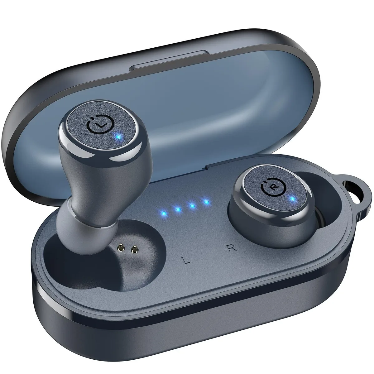 TOZO Store TOZO Store T10 Ergonomic APP Edition 2024 Wireless Earbuds Blue — product photo