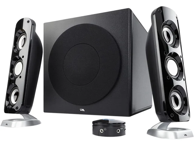 Cyber Acoustics Cyber Acoustics CA-3908 2.1 speaker system 92W peak 46W RMS — product photo