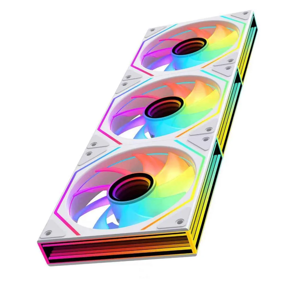 Jungle Leopard Jungle Leopard Prism6 MAX 120mm ARGB Case Fan White 3-Pack — product photo