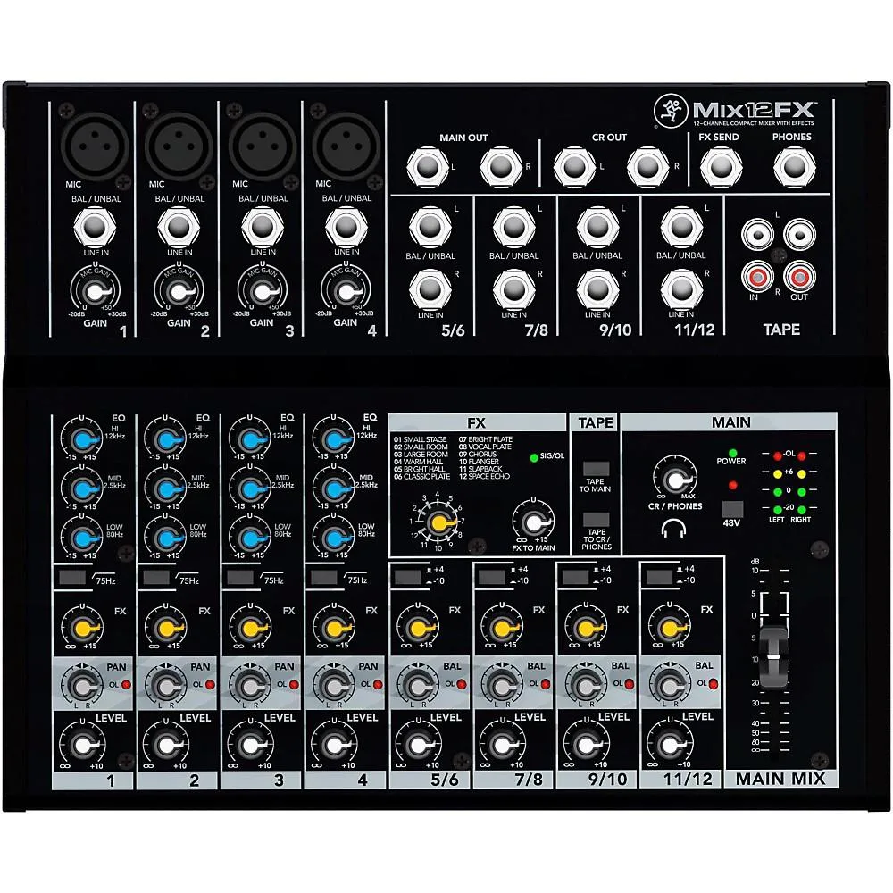 Mackie Mackie Mix12FX 12-Channel Audio Mixer with Effects — product photo