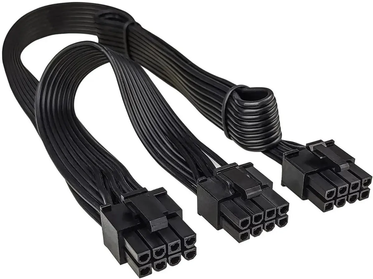 SMUGDESK SMUGDESK EPS/ATX 8 Pin to Dual PCIe 8Pin (6+2) GPU Power Cable 25+10 Inches — product photo