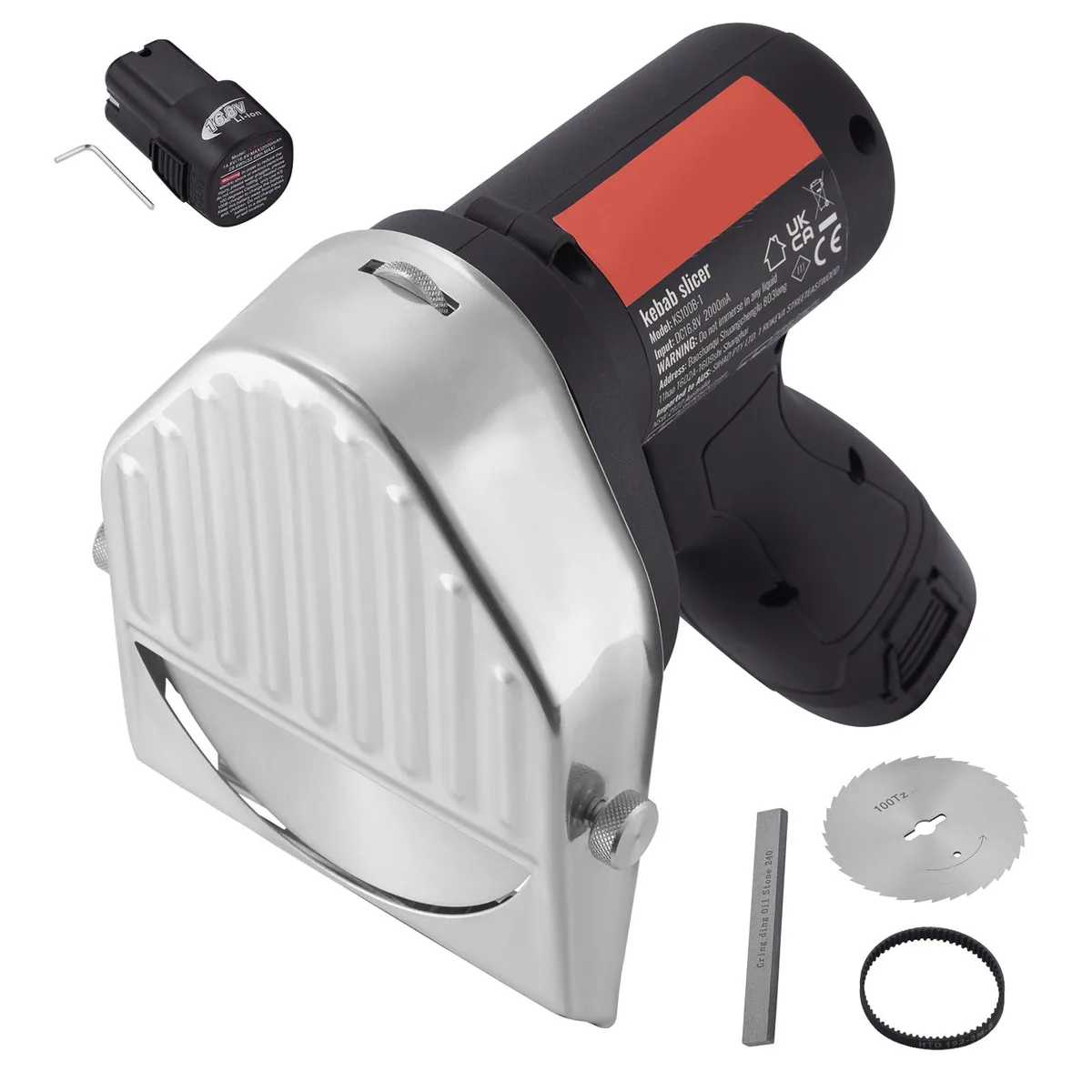 VEVOR VEVOR KS-100B-1 Electric Shawarma Knife 80W 100mm 0-8mm — product photo
