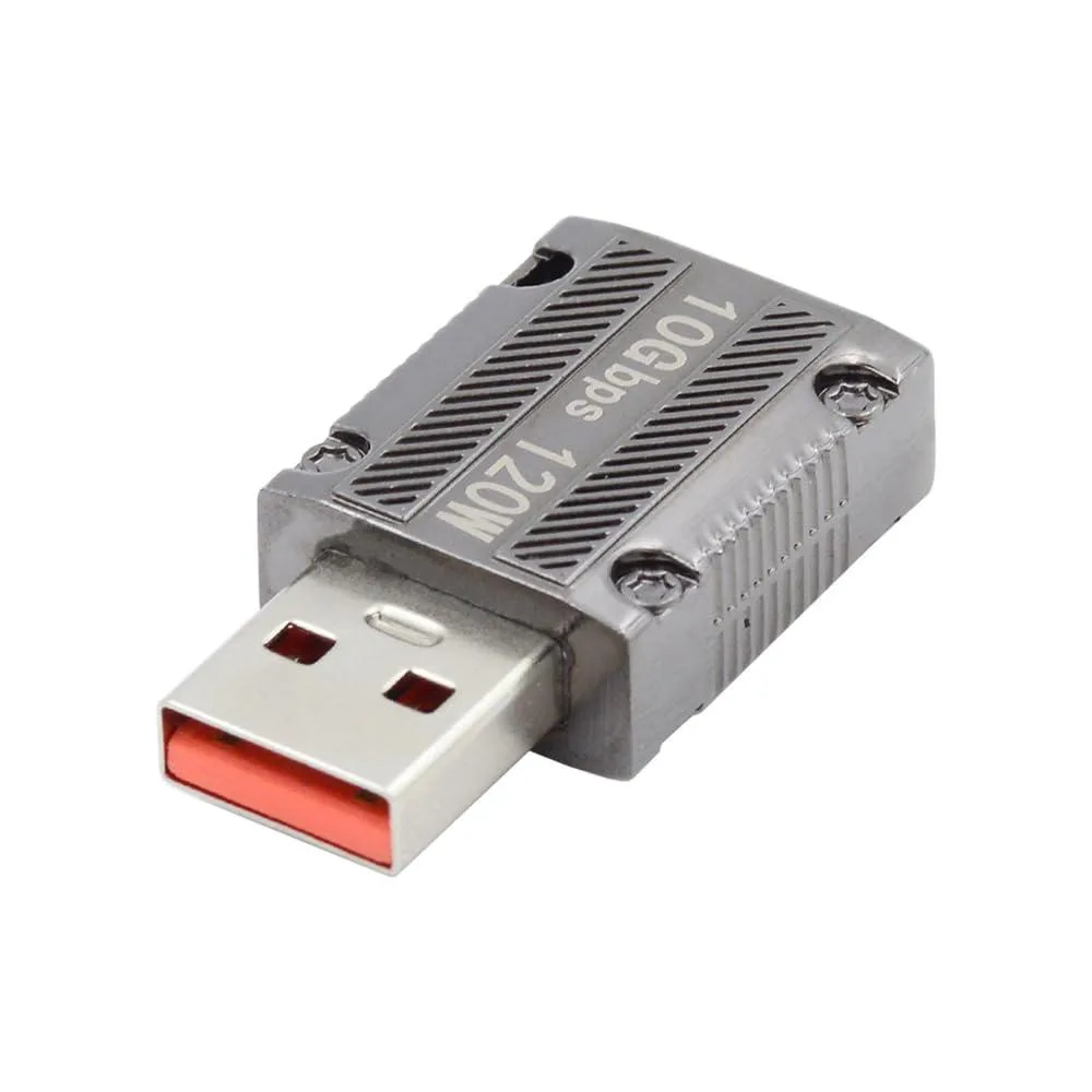 Fervit Fervit USB-C 3.1 Type C Female to USB 3.0 A Male Adapter 10Gbps 120W Alloy Shell — product photo