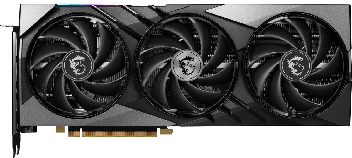 MSI MSI RTX 4070 GAMING X SLIM 12G graphics card — product photo
