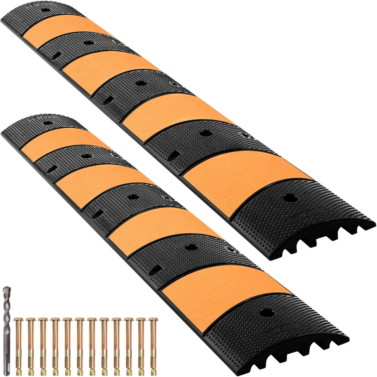 VEVOR VEVOR Rubber Speed Control Hump 2-Channel 72.8" 2-Pack 22000 LBS — product photo