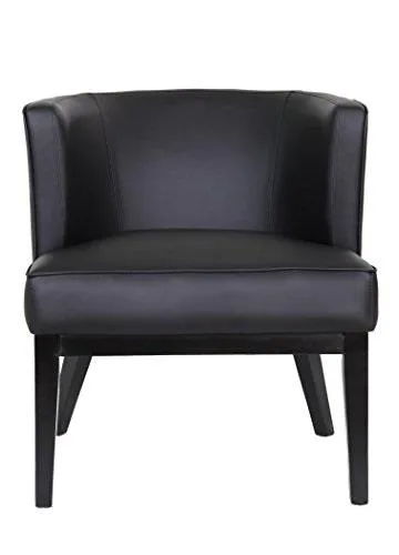 BOSS Office Products BOSS Office Products B529BK-BK Ava Accent Chair Black 25.5"W 29"D 28"H 275lb — product photo