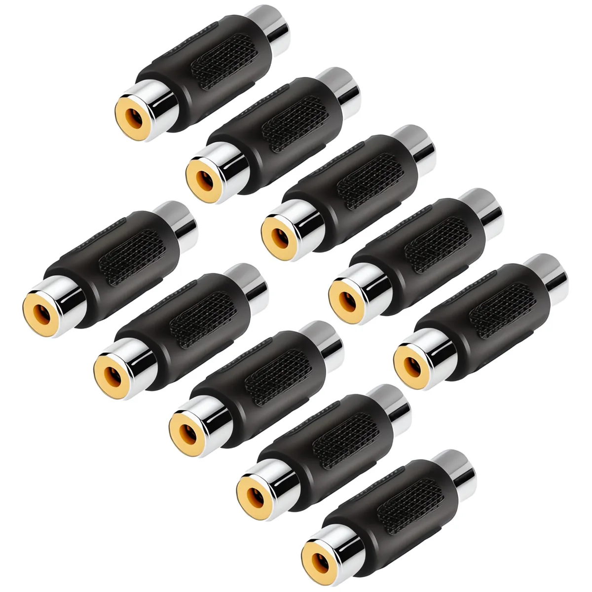 JacobsParts Inc. JacobsParts Inc. RCA Female to Female Coupler 10 Pack — product photo