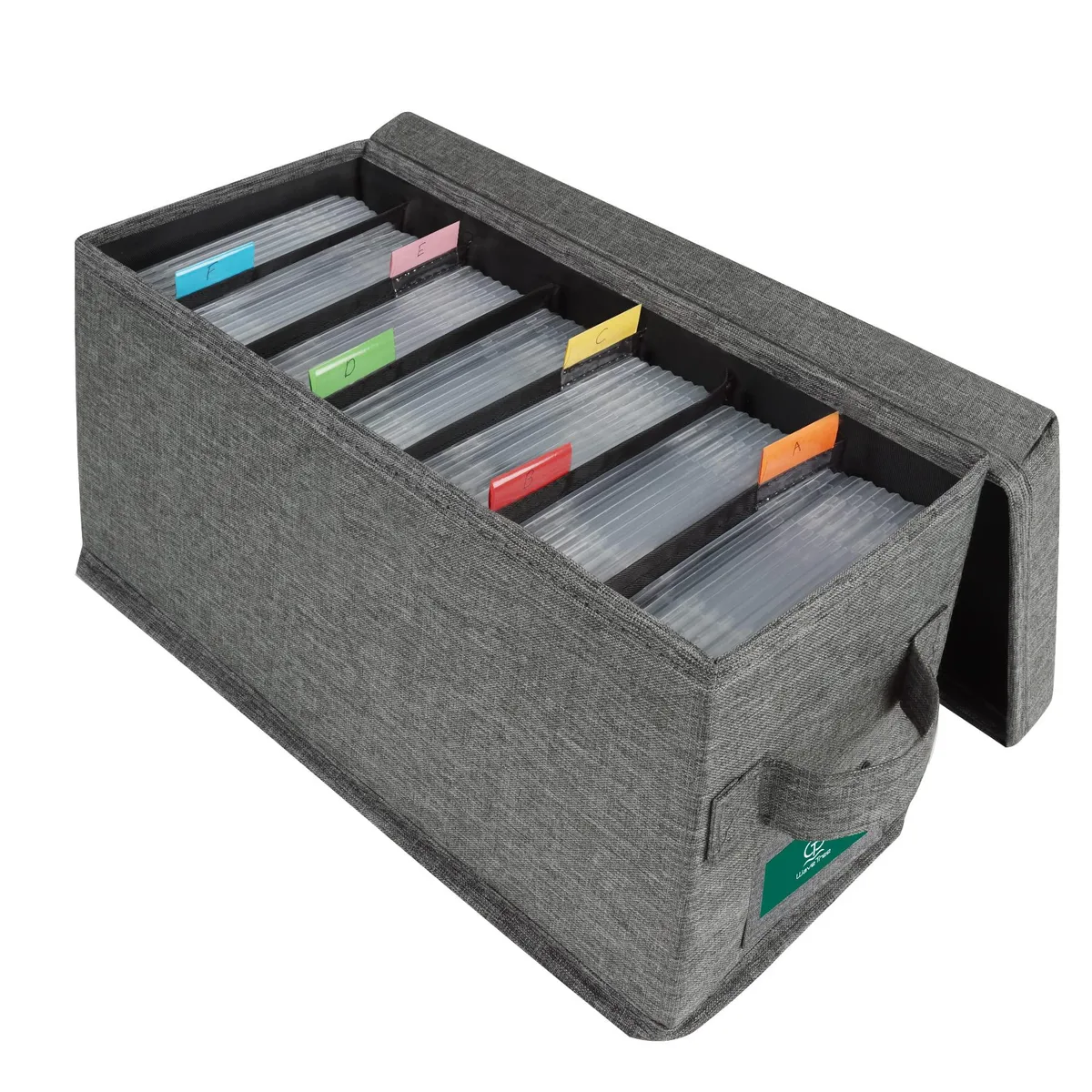  T WaveTree CD Storage Box USWTCDS Grey 14.6 x 5.7 x 6.1 Inches — product photo