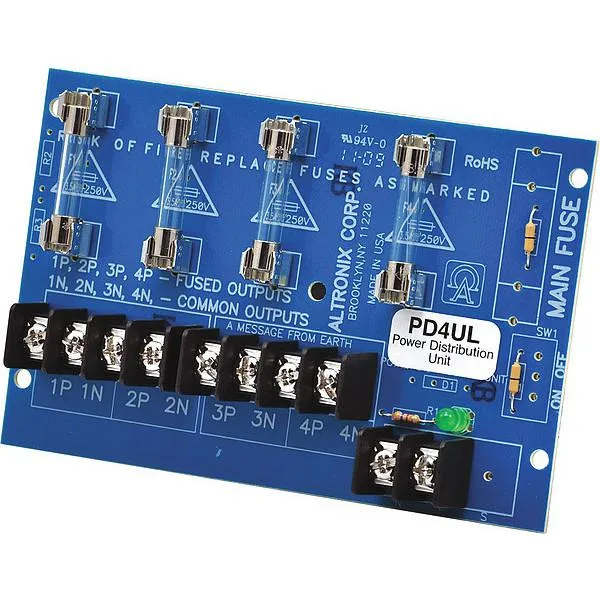 ALTRONIX ALTRONIX PD4UL PDU 4 Fuse 28 V AC DC 5.25 In — product photo