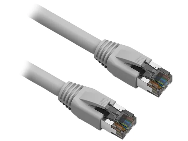 Nippon Labs Nippon Labs 60CAT8-1-24GY network ethernet cable Cat8 1 ft 24 AWG shielded 2000 MHz 40Gbps gray — product photo