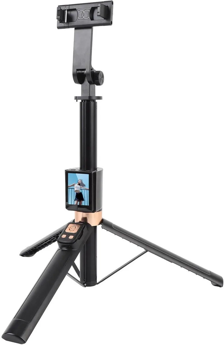 BONAEVER BONAEVER 2 inch Screen Selfie Stick Tripod 12 to 67 inch Black — product photo
